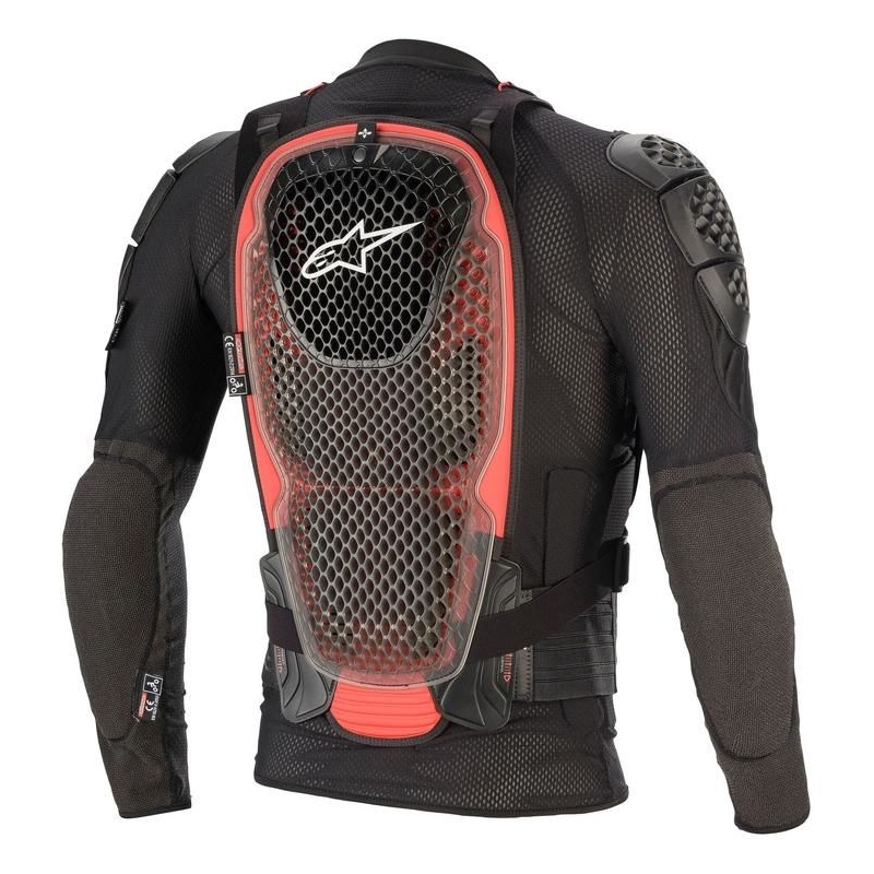 Alpinestars Bionic Tech V2 czarno-czerwone ochraniacze na ciało.