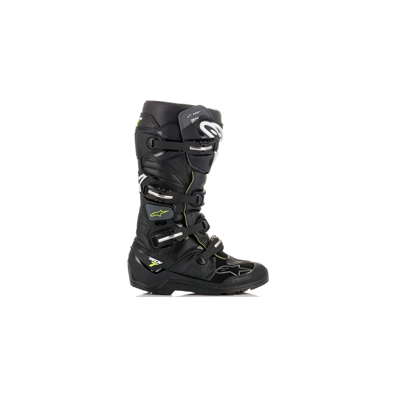 Buty motocyklowe Alpinestars Tech 7 Enduro Drystar w kolorze czarno-szarym-fluo-żółtym