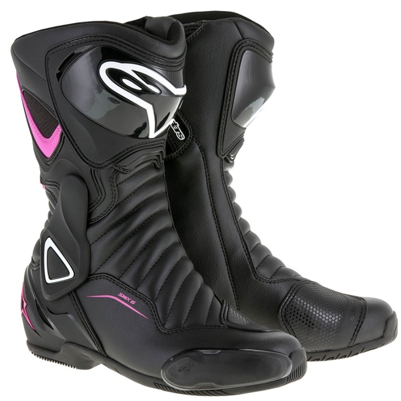 Alpinestars Stella S-MX 6 Damskie buty motocyklowe w kolorze czarno-białym.