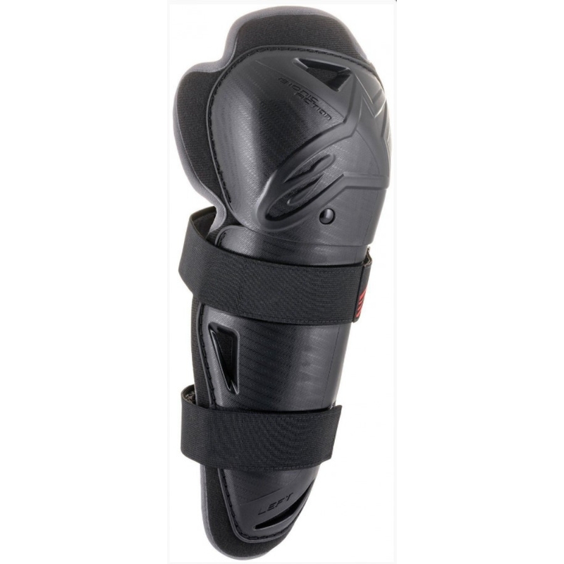 Alpinestars Bionic Action czarno-czerwone nakolanniki.