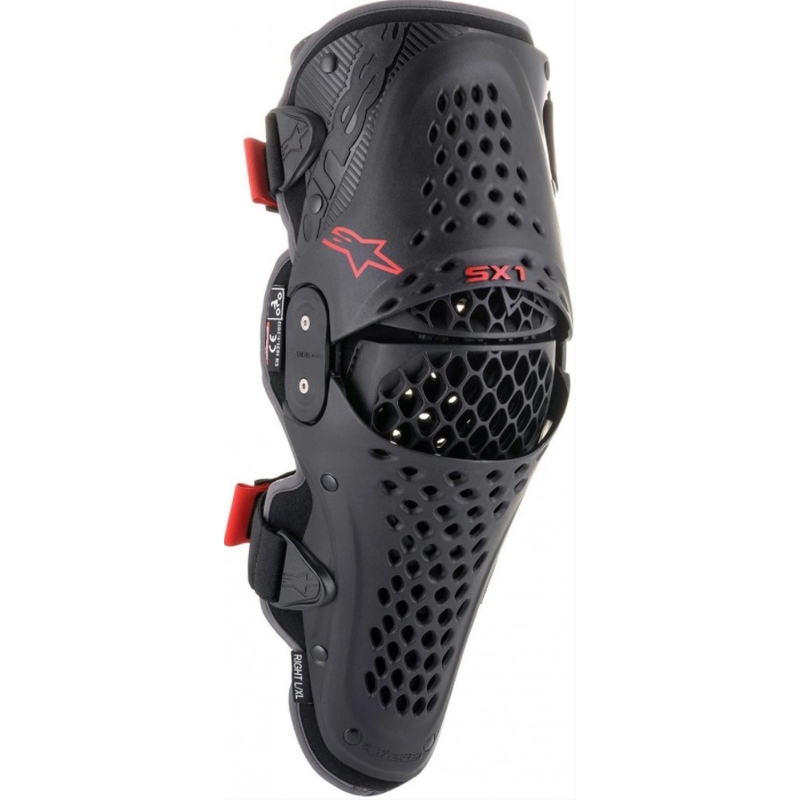 Ochraniacze na kolana Alpinestars SX-1 V2 czarno-czerwone