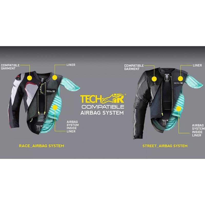 Alpinestars TECH-AIR® Street Vest airbag liner black-yellow