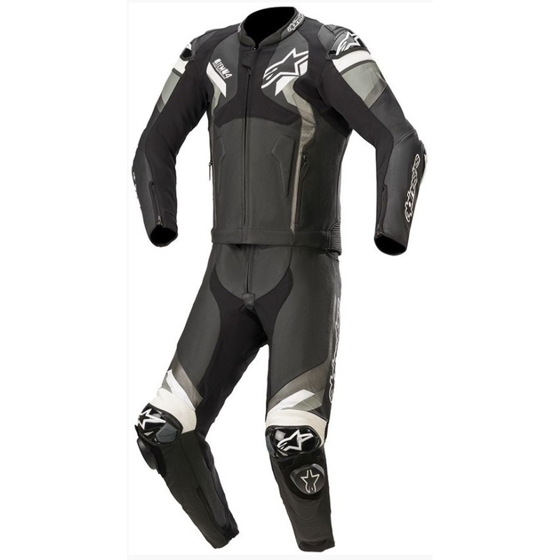 Alpinestars ATEM 4 kombinezon dwuczęściowy czarno-szaro-biały
