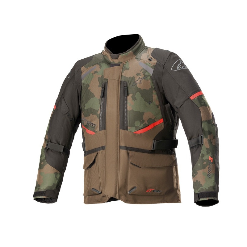 Alpinestars Andes Drystar camo kurtka motocyklowa zielono-czarno-czerwona. wyprzedaż