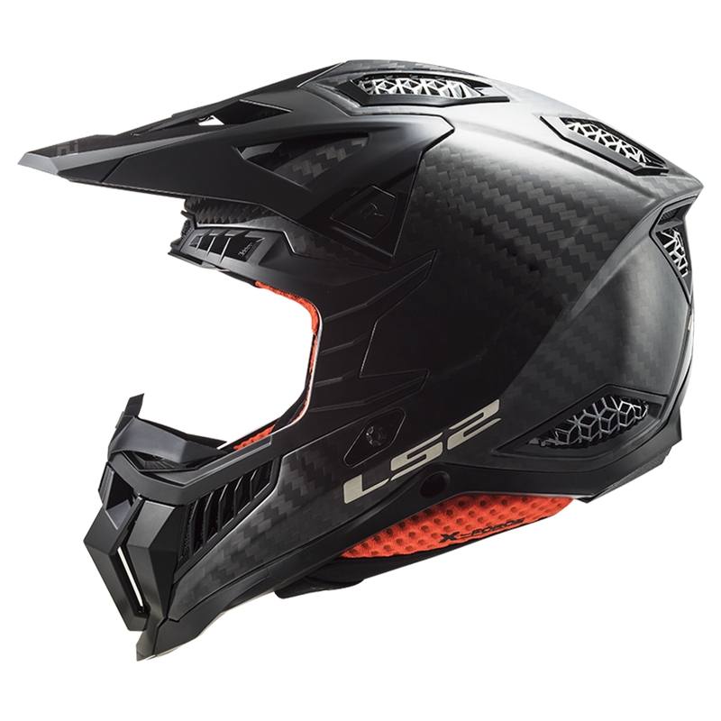 Kask motocrossowy LS2 MX703 X-Force Solid Carbon czarny