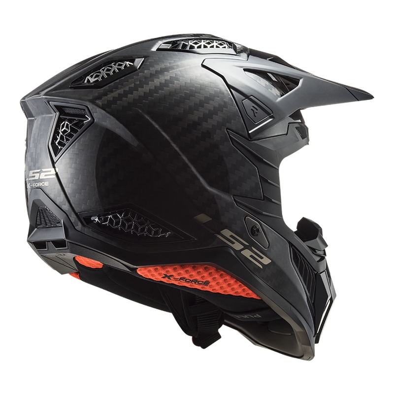 Kask motocrossowy LS2 MX703 X-Force Solid Carbon czarny