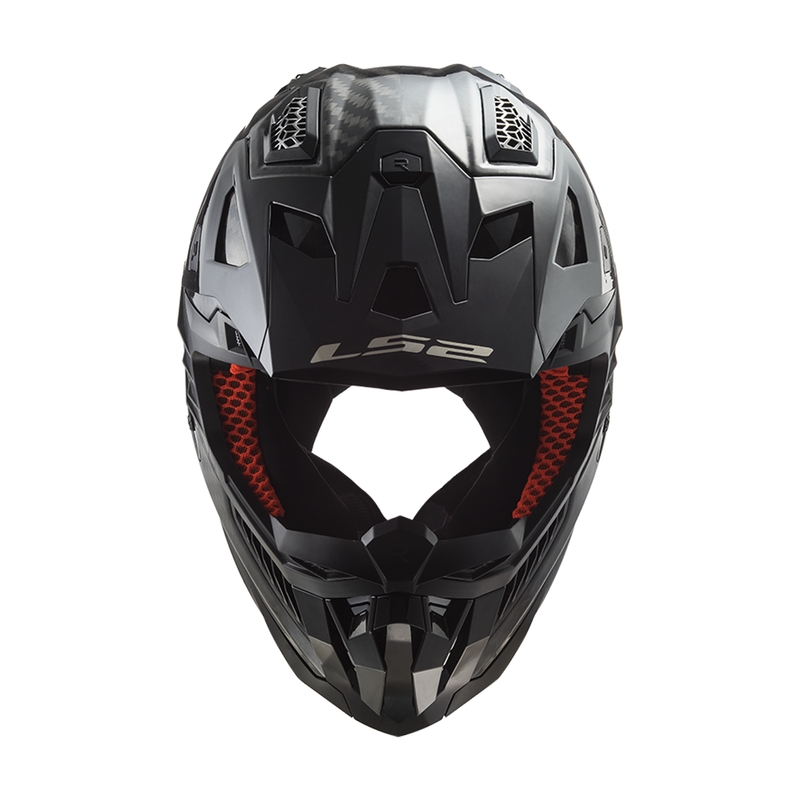 Kask motocrossowy LS2 MX703 X-Force Solid Carbon czarny