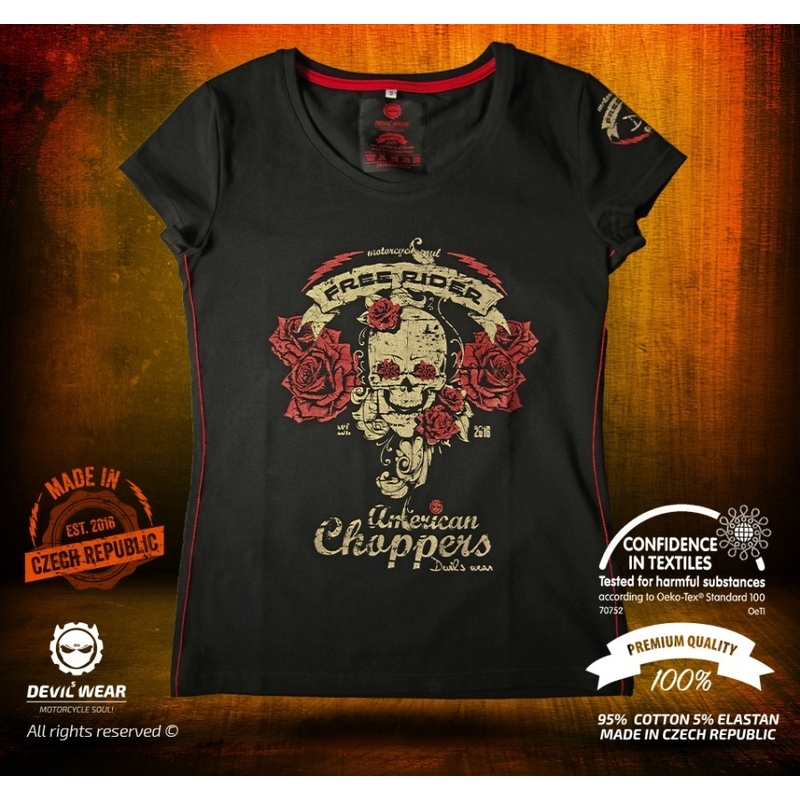 Damska koszulka Devils Wear - Free Rider American Choppers