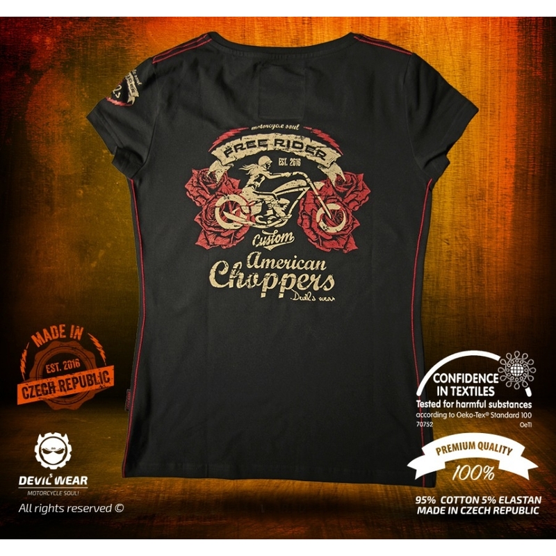 Damska koszulka Devils Wear - Free Rider American Choppers