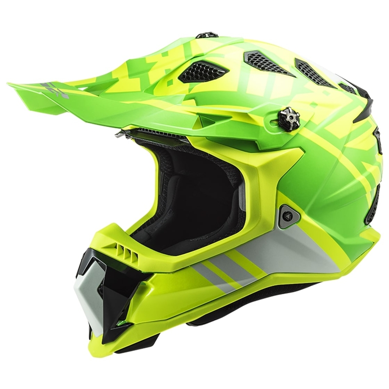 Kask motocrossowy LS2 MX700 Subverter EVO Gammax fluo żółto-zielony
