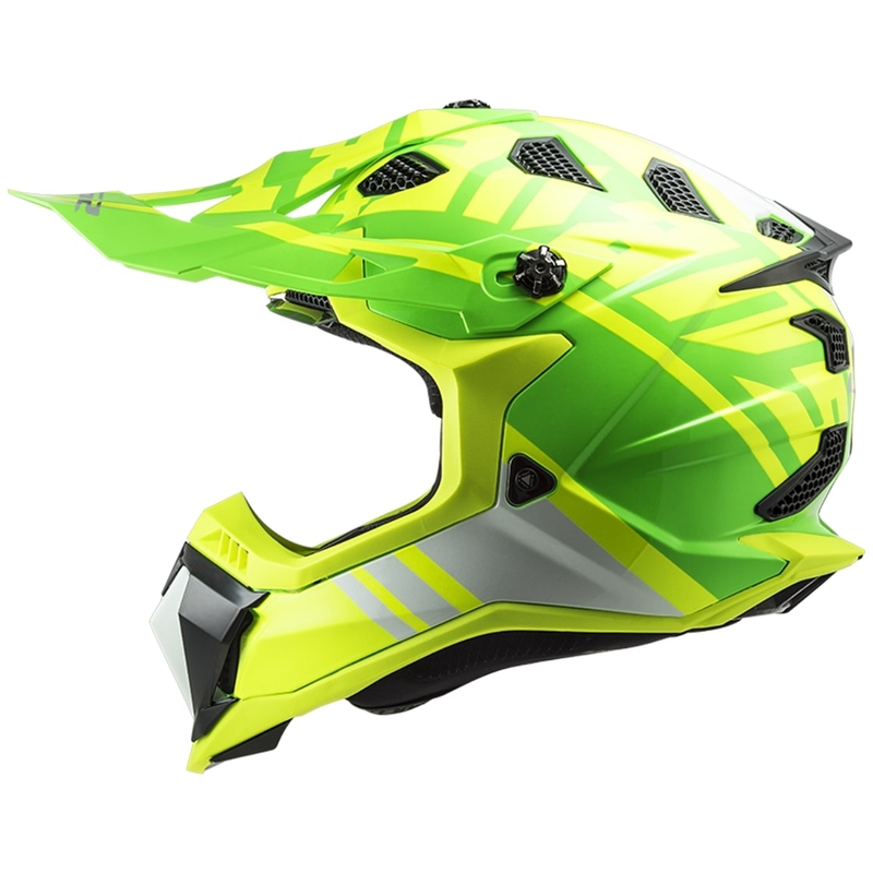 Kask motocrossowy LS2 MX700 Subverter EVO Gammax fluo żółto-zielony