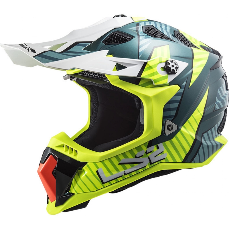 Kask motocrossowy LS2 MX700 Subverter EVO Astro green-fluo yellow
