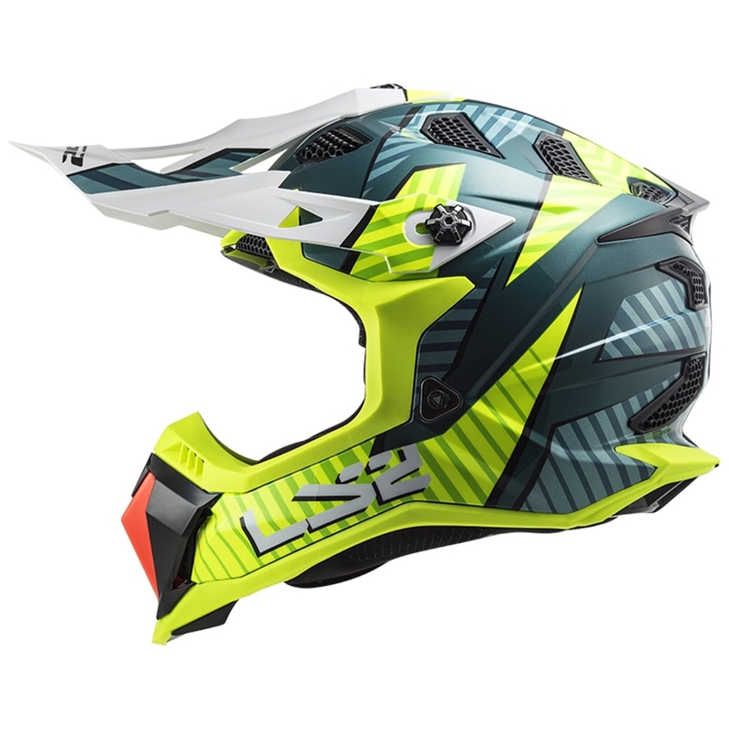 Kask motocrossowy LS2 MX700 Subverter EVO Astro green-fluo yellow