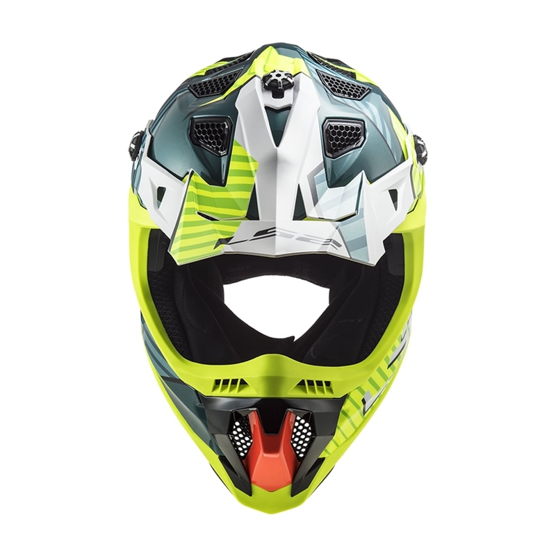 Kask motocrossowy LS2 MX700 Subverter EVO Astro green-fluo yellow