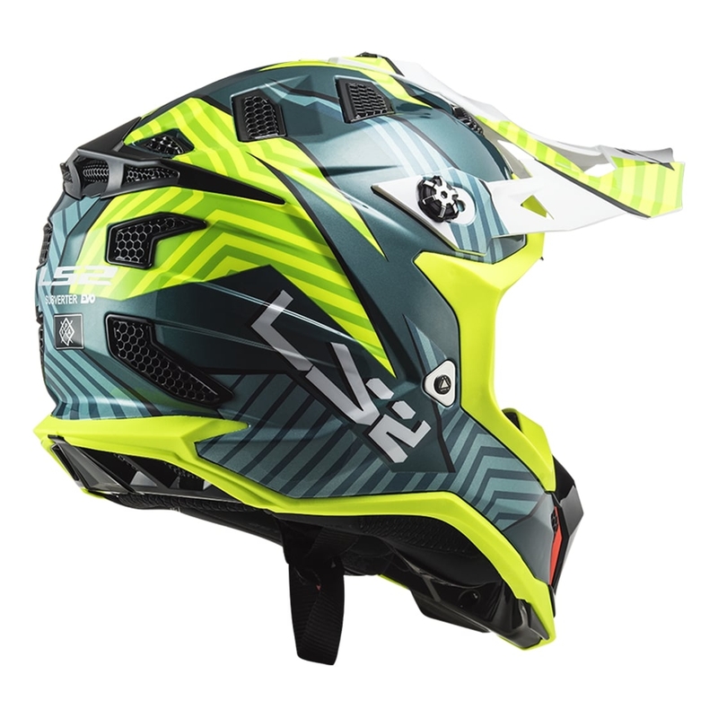 Kask motocrossowy LS2 MX700 Subverter EVO Astro green-fluo yellow