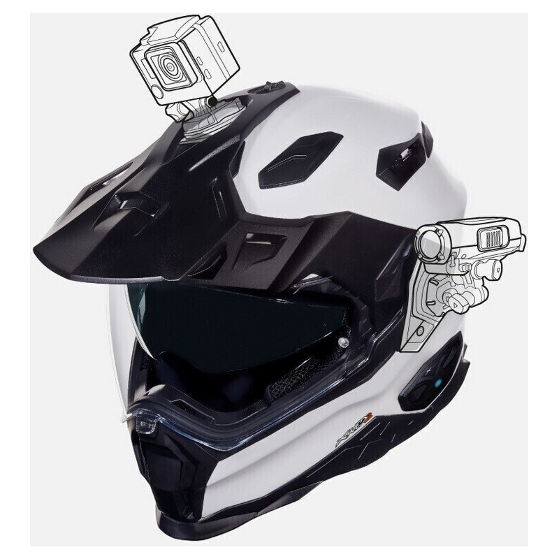 Kask Enduro NEXX X. Wed 2 Zwykły biały wyprzedaż