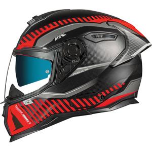 Integralny kask motocyklowy NEXX SX.100R Skidder czarno-czerwony wyprzedaż