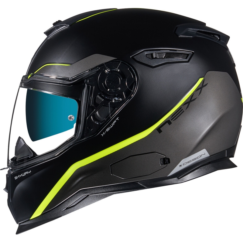 Kask motocyklowy integralny NEXX SX.100 Skyway black-fluo yellow wyprzedaż