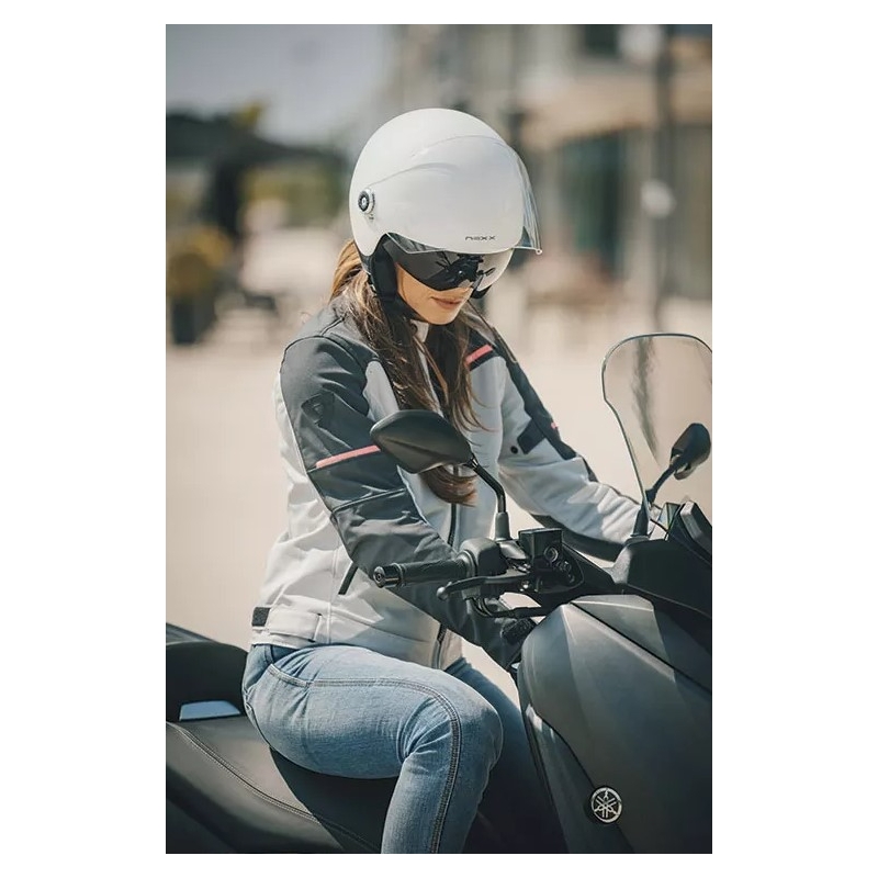 Kask motocyklowy otwarty NEXX SX.60 Nova biały wyprzedaż
