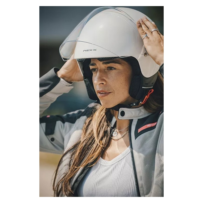 Kask motocyklowy otwarty NEXX SX.60 Nova biały wyprzedaż