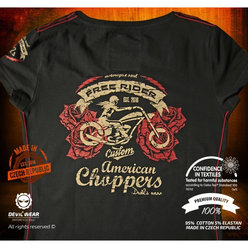 Damska koszulka Devils Wear - Free Rider American Choppers