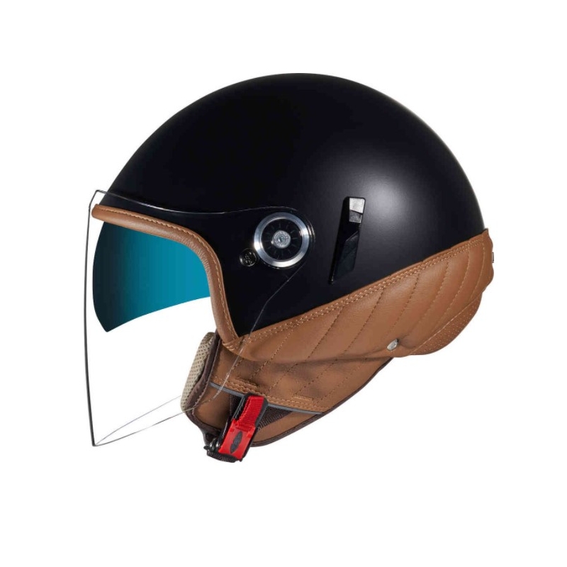Kask motocyklowy otwarty NEXX SX.60 Artizan czarno-brązowy wyprzedaż