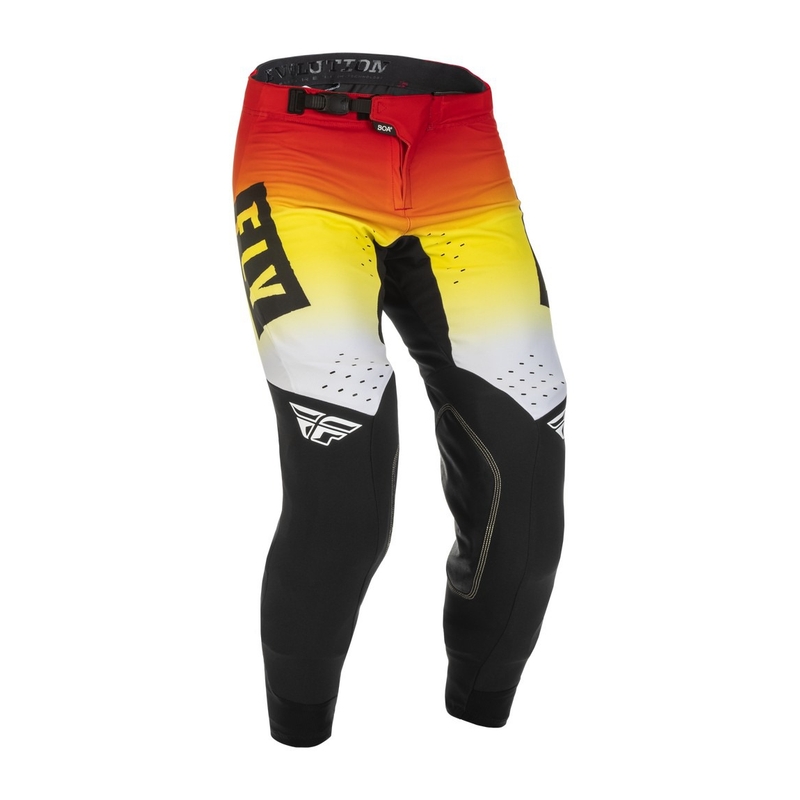 Spodnie motocrossowe FLY Racing Evolution DST 2022 czerwono-żółto-czarne
