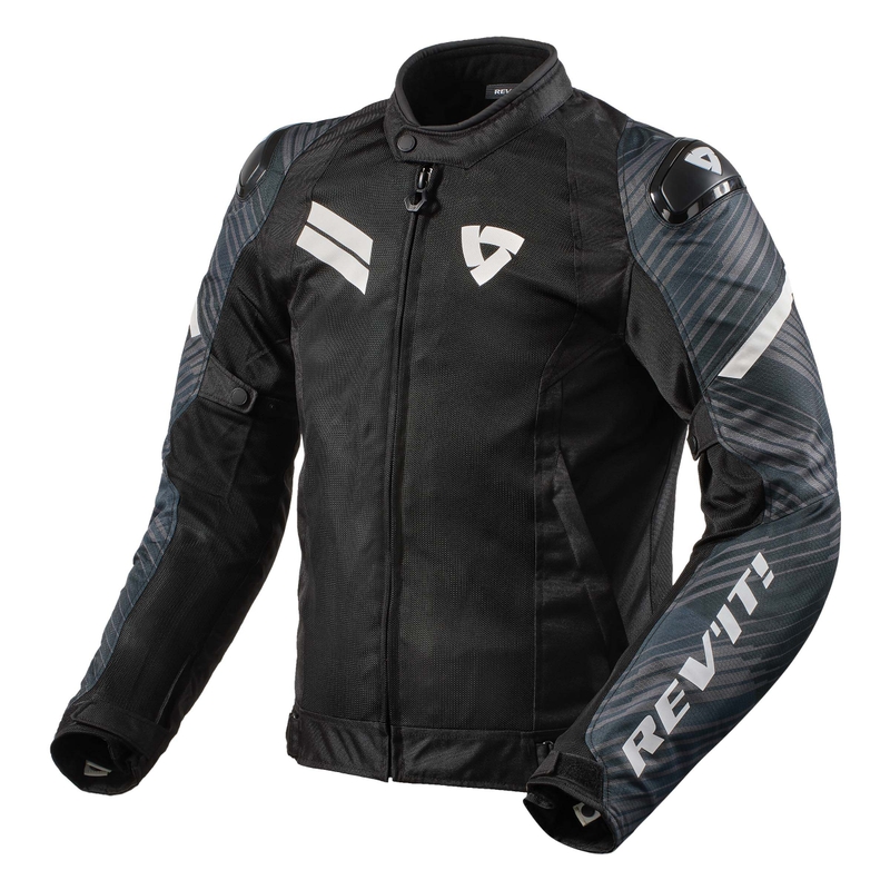 Kurtka motocyklowa Revit Apex Air H2O czarno-biała wyprzedaż
