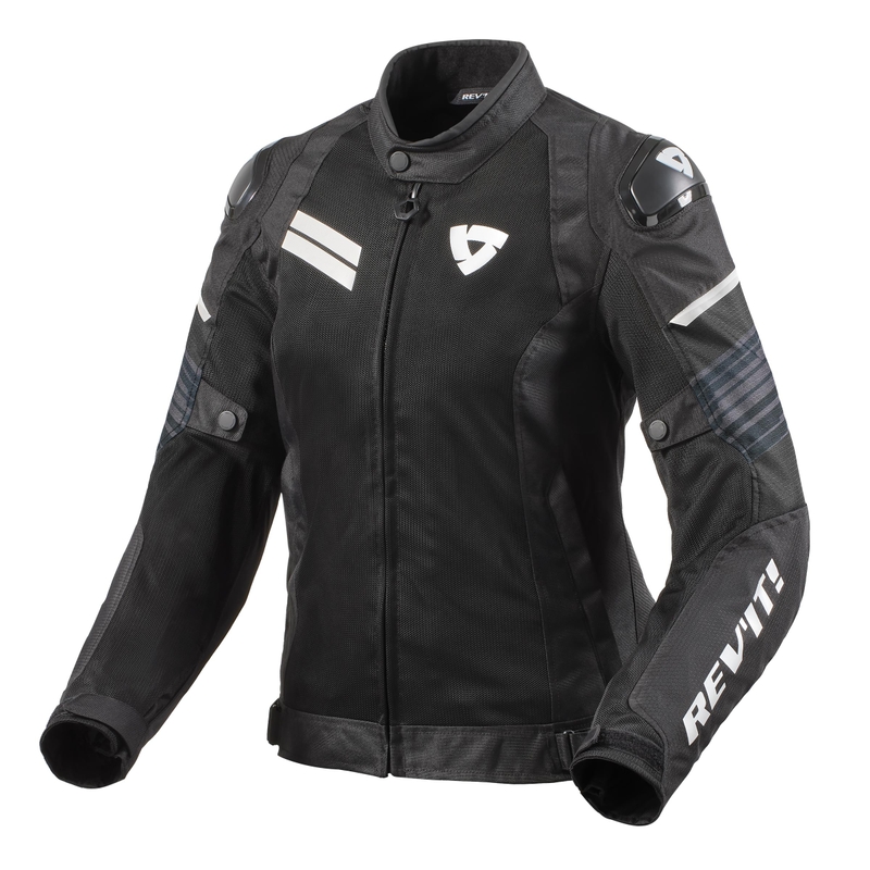 Damska kurtka motocyklowa Revit Apex Air H2O czarno-biała wyprzedaż