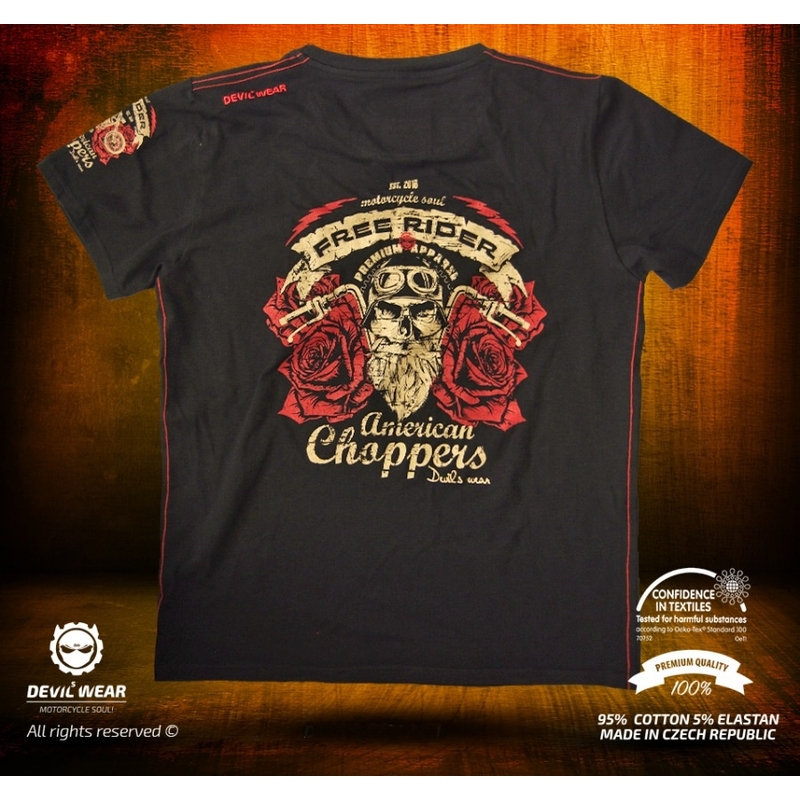 Męska koszulka Devils Wear - Free Rider American Choppers