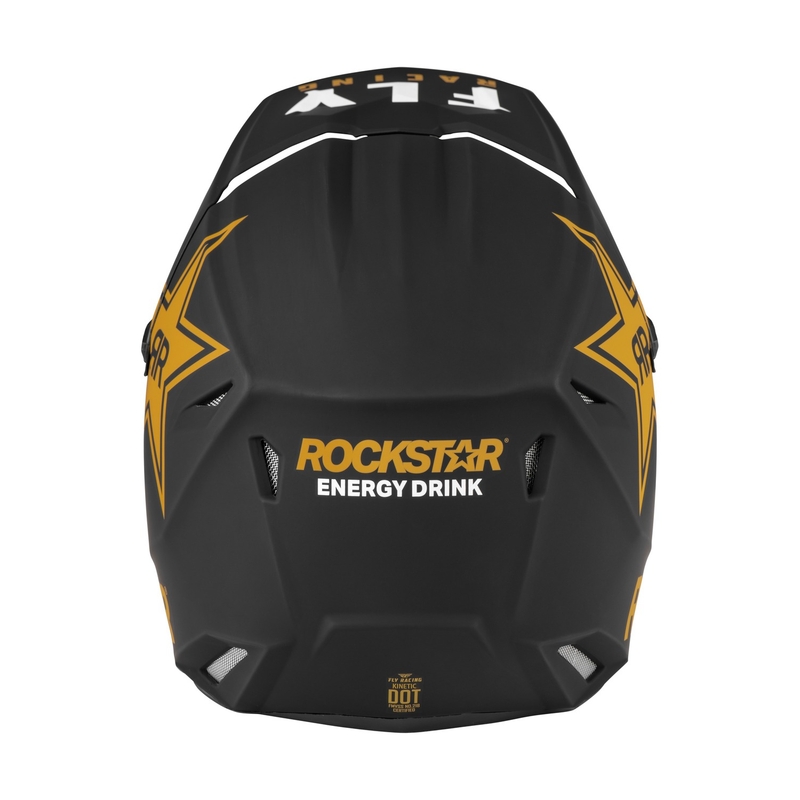 Kask motocrossowy FLY Racing Kinetic Rockstar czarno-złoty