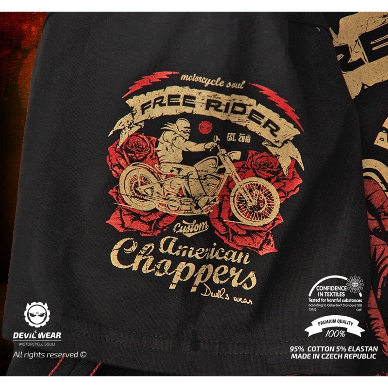 Męska koszulka Devils Wear - Free Rider American Choppers