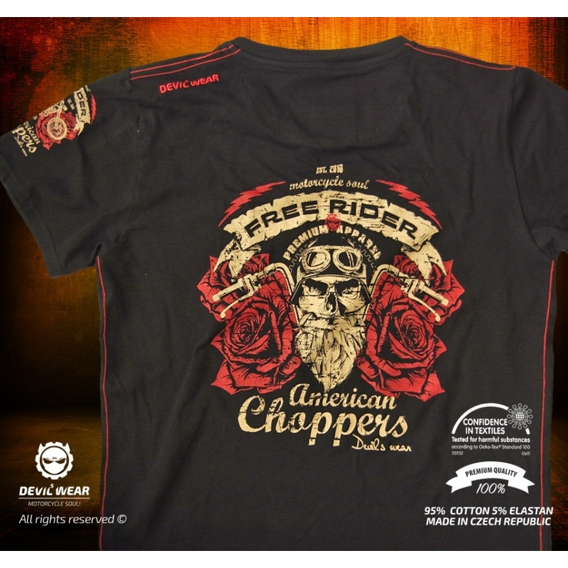 Męska koszulka Devils Wear - Free Rider American Choppers
