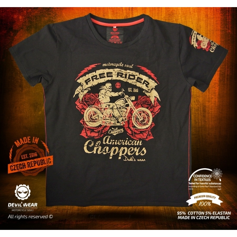 Męska koszulka Devils Wear - Free Rider American Choppers