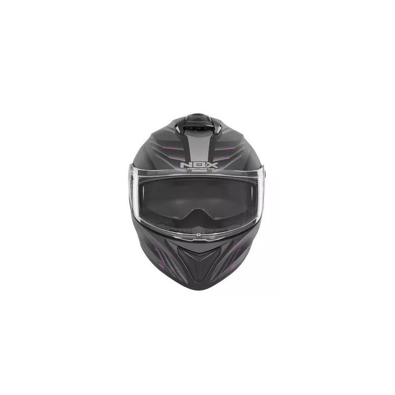 Integralny kask motocyklowy NOX N918 Upside black-grey-pink