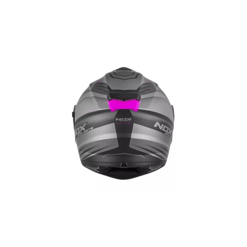 Integralny kask motocyklowy NOX N918 Upside black-grey-pink