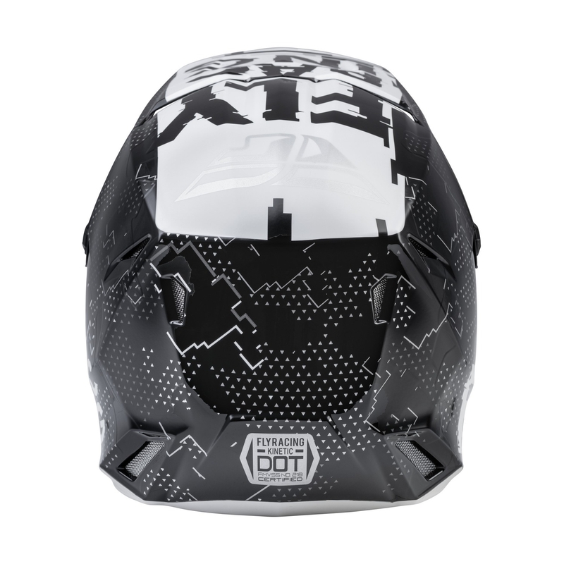 Dziecięcy kask motocrossowy FLY Racing Kinetic Scan czarno-biały