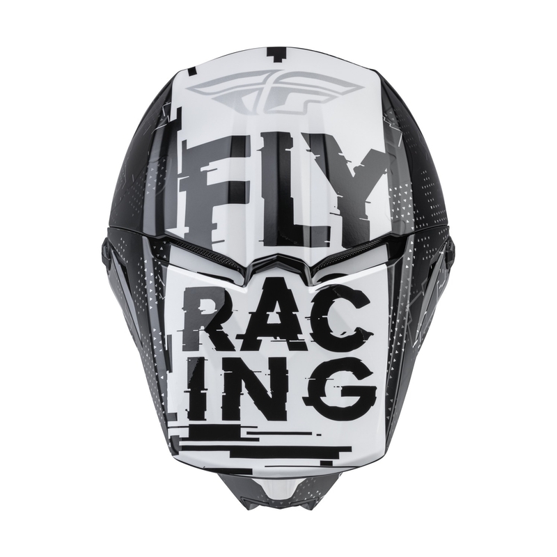 Dziecięcy kask motocrossowy FLY Racing Kinetic Scan czarno-biały