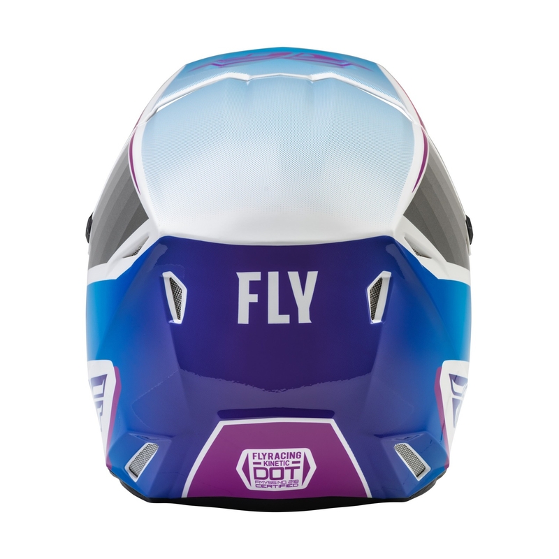 Dziecięcy kask motocrossowy FLY Racing Kinetic Drift różowo-biało-niebieski
