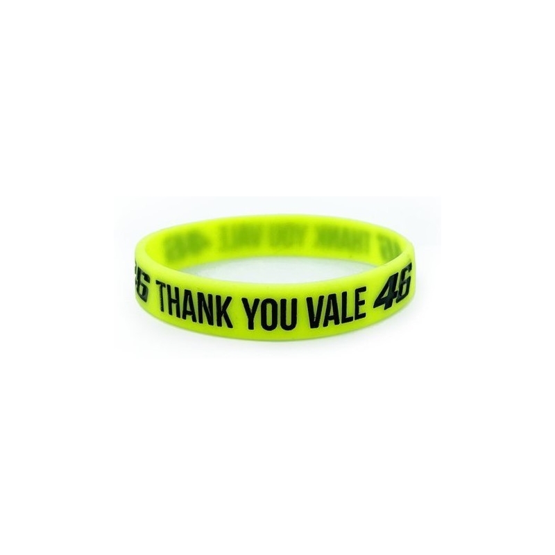 Bransoletka VR46 Valentino Rossi "Thank you Vale" fluo yellow