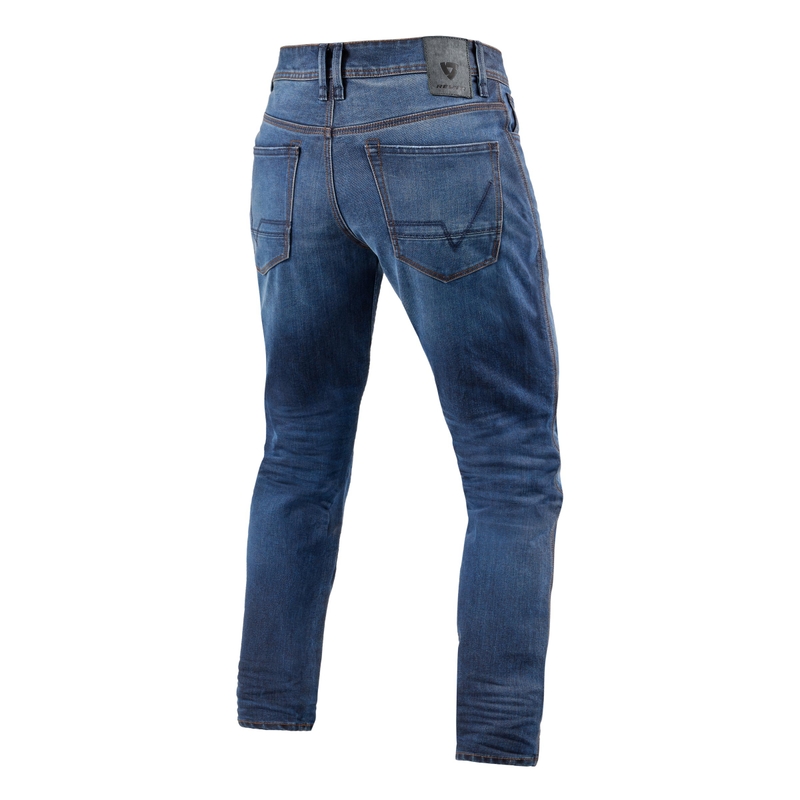 Jeansy motocyklowe Revit Reed SF blue extended