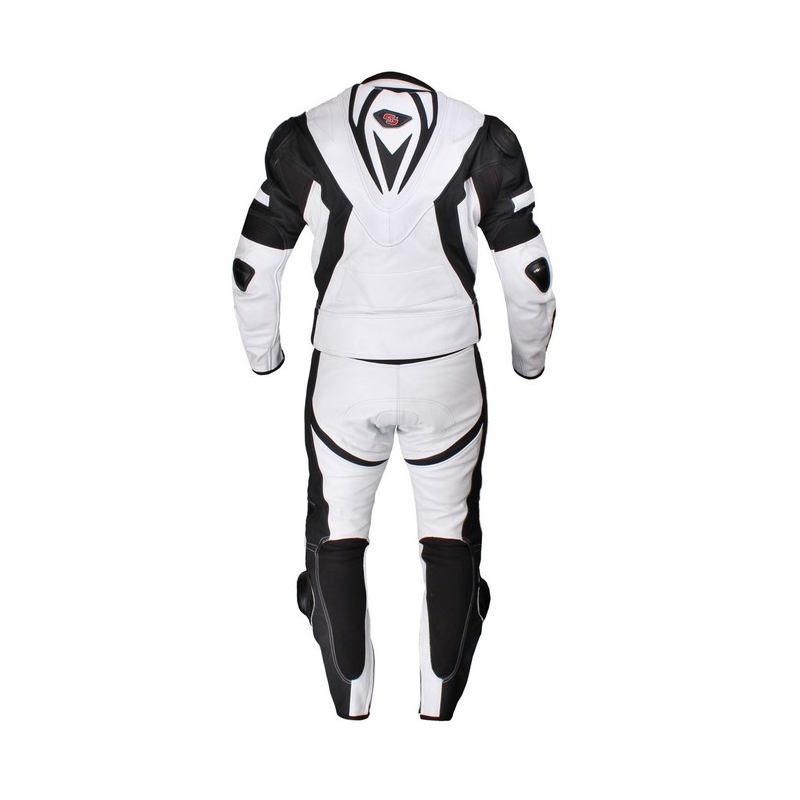 Kombinezon motocyklowy Tschul 737 Vintage biało-czarny wyprzedaż