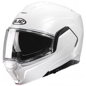 Kask motocyklowy HJC I100 Solid pearl white flip-up.