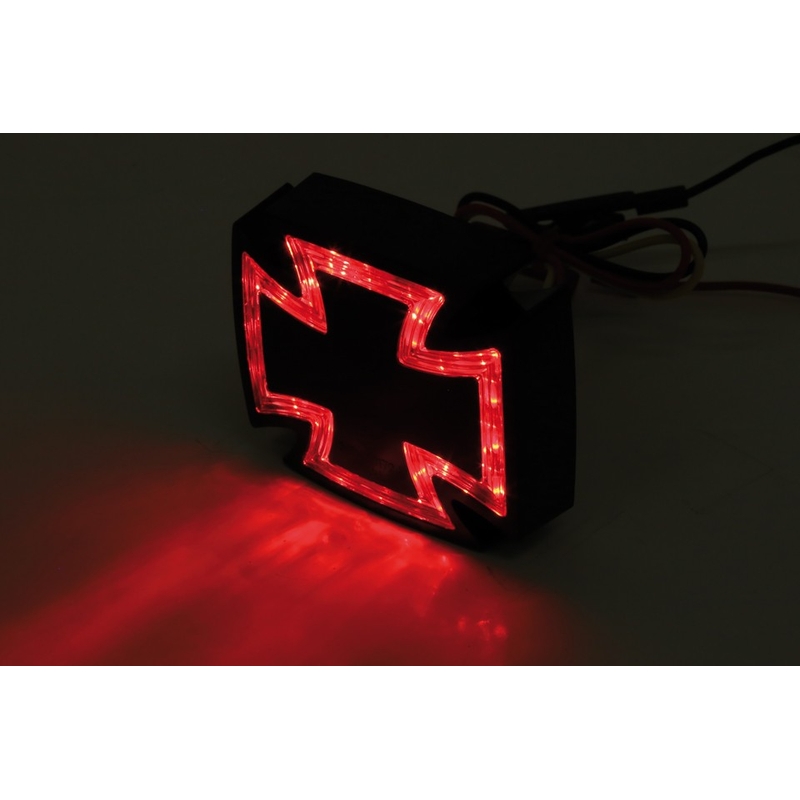 Uniwersalna LED tylna lampa Highsider Gothic czarna wyprzedaż
