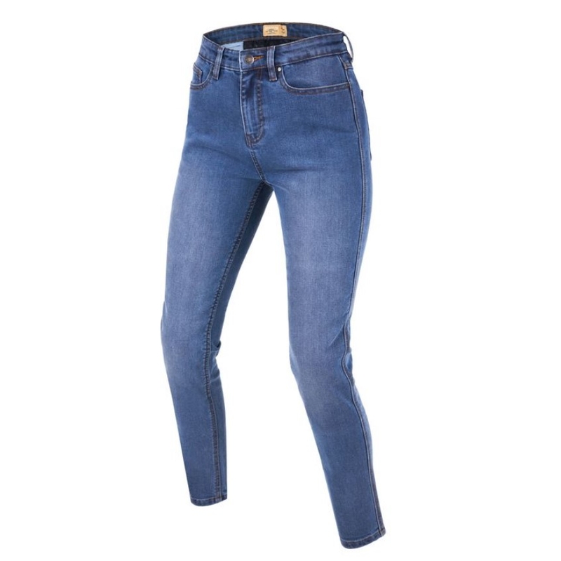 Damskie jeansy motocyklowe BROGER Florida II w kolorze niebieskim