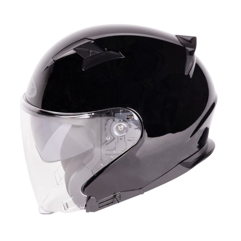 Ozone Square Open kask motocyklowy czarny połysk