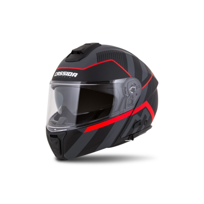 Kask motocyklowy Cassida Modulo 2.0 Profile red-grey-black z klapką