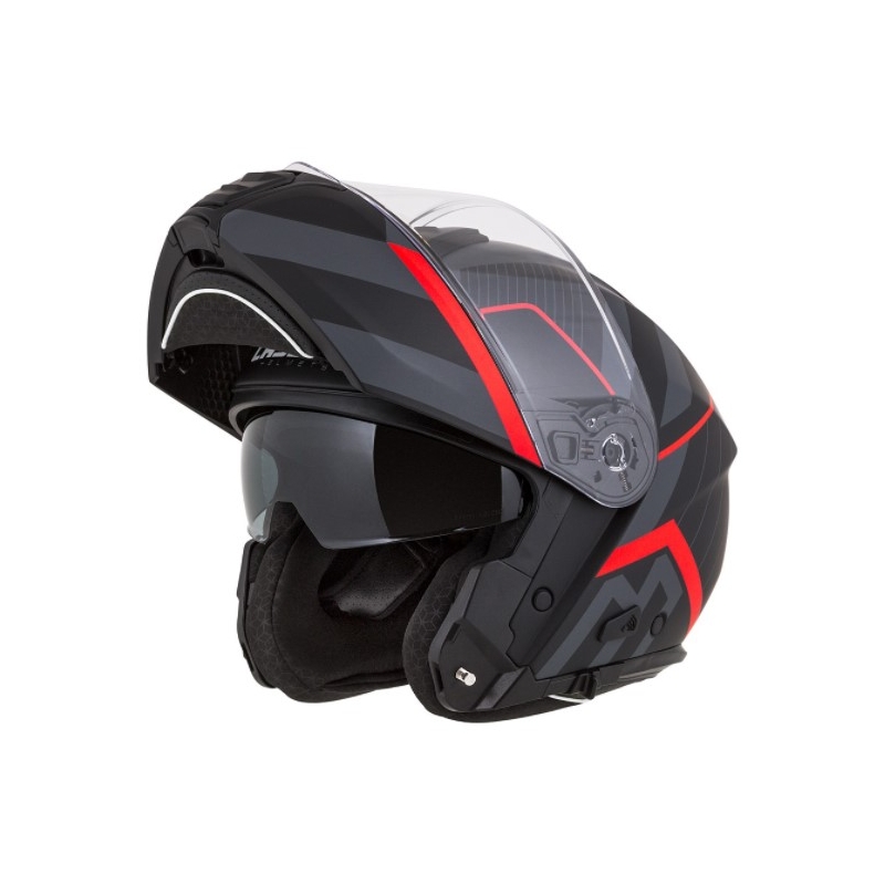Kask motocyklowy Cassida Modulo 2.0 Profile red-grey-black z klapką