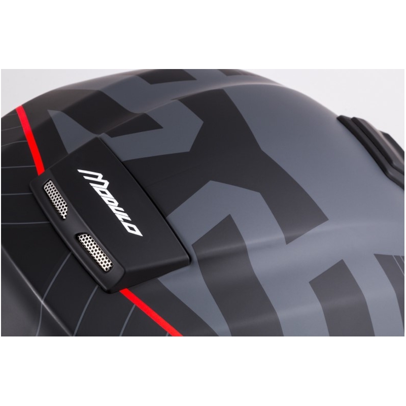 Kask motocyklowy Cassida Modulo 2.0 Profile red-grey-black z klapką