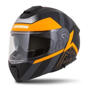 Kask motocyklowy Cassida Modulo 2.0 Profile black-grey-orange flip-up